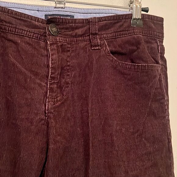 Tommy Hilfiger Women's Brown Corduroy Skinny Pants Size 7 - Picture 2 of 6